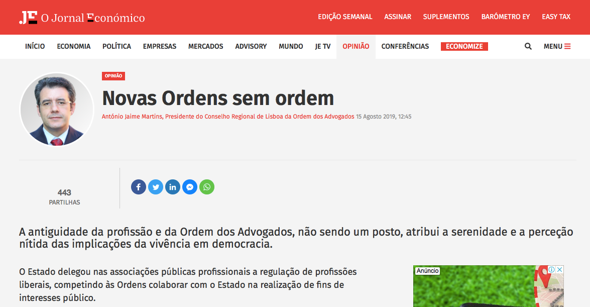 ORDENS SEM ORDEM?