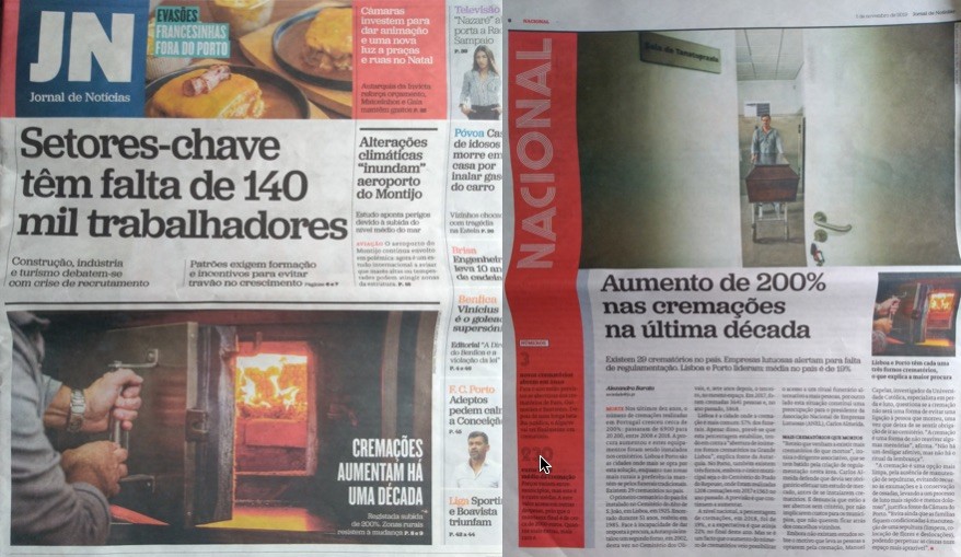 ANEL EM DESTAQUE NO ‘JORNAL DE NOTÍCIAS’