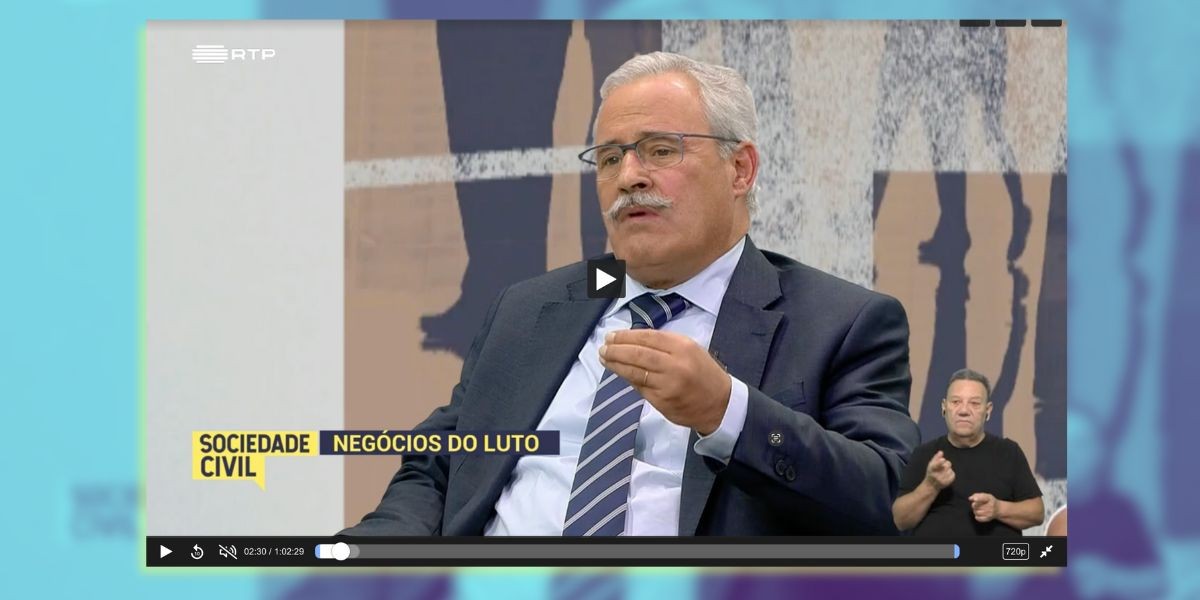 CARLOS ALMEIDA, CONVIDADO PELA RTP PARA O PROGRAMA SOCIEDADE CIVIL