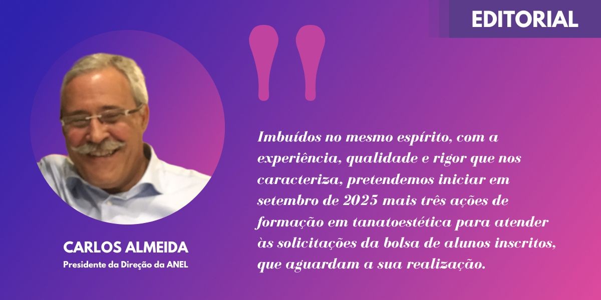 LANÇAMENTO DE NOVOS CURSOS DE TANATOESTÉTICA EM 2025